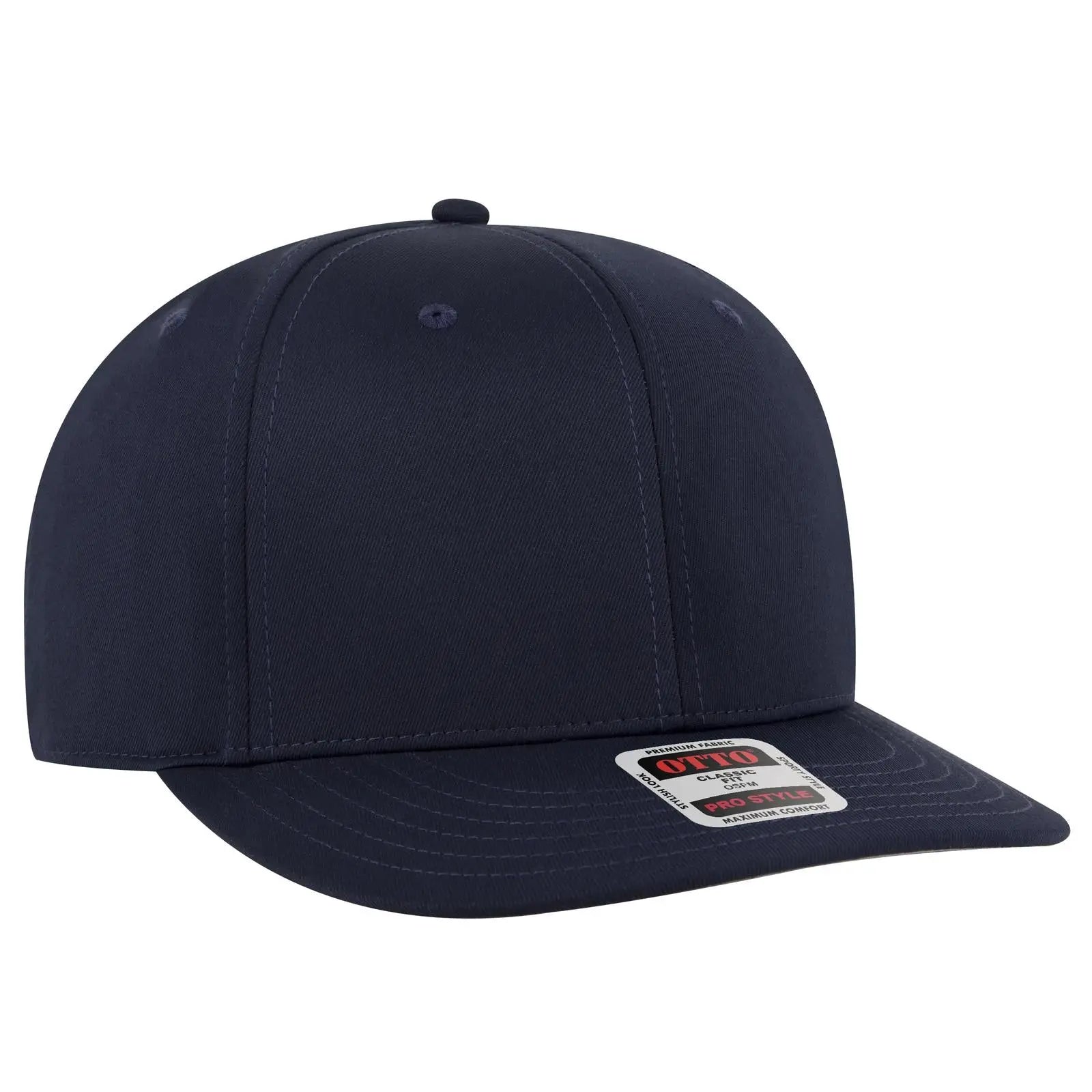 Otto 930-1 6 Panel Pro Style Baseball Cap - Navy - 7 3/8’’ - 5/8’’