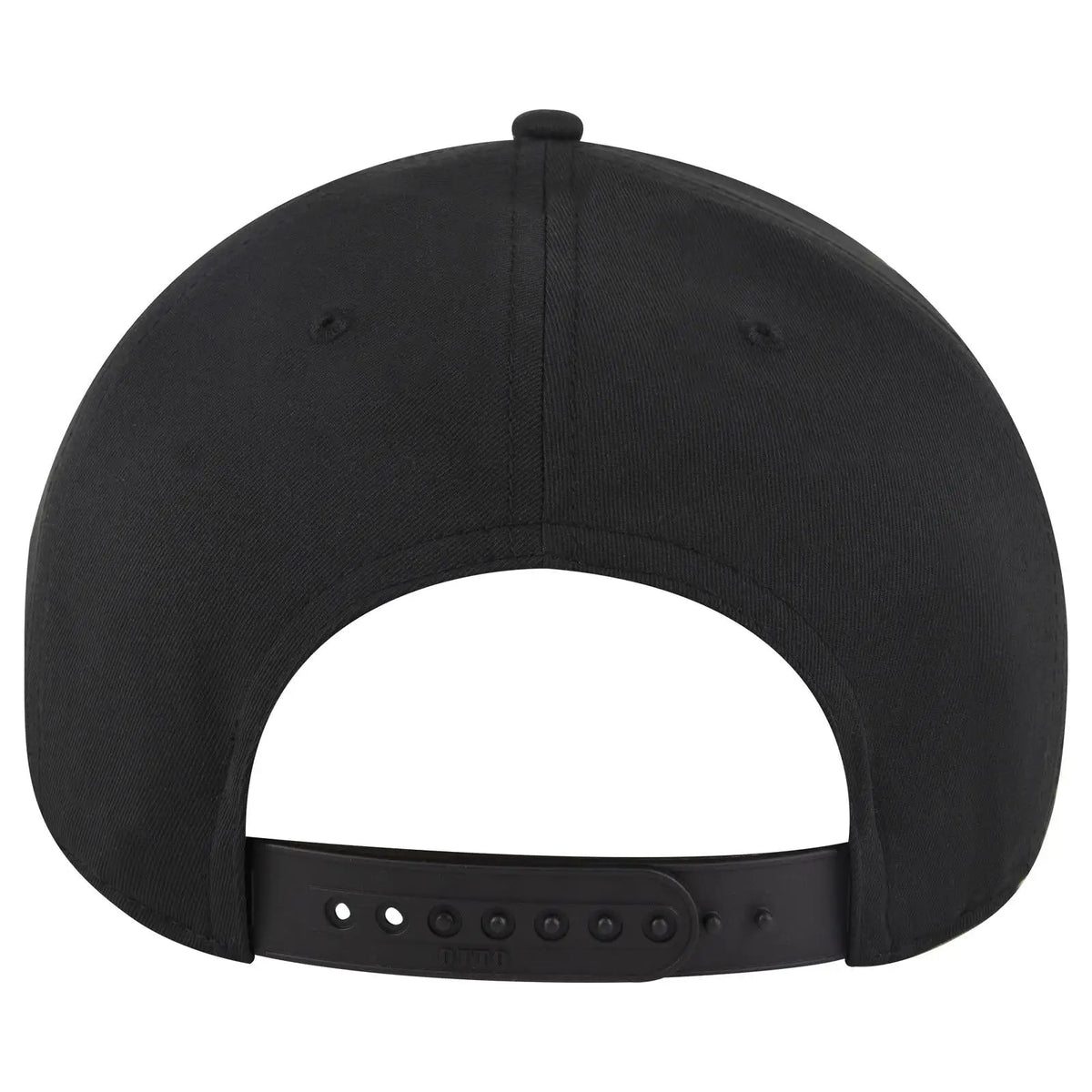 Otto 9305-1 5 Panel Pro Style Baseball Cap - Black - 7 3/8’’ - 5/8’’