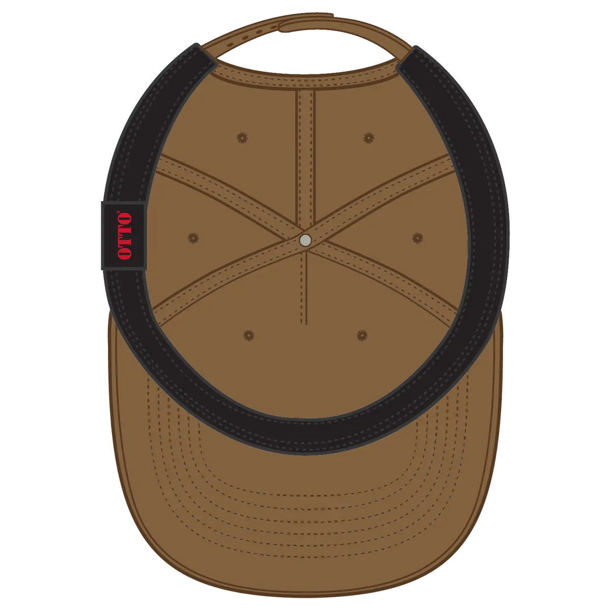 Otto 9305-1 5 Panel Pro Style Baseball Cap - Coyote Brown - 7 3/8’’ - 5/8’’