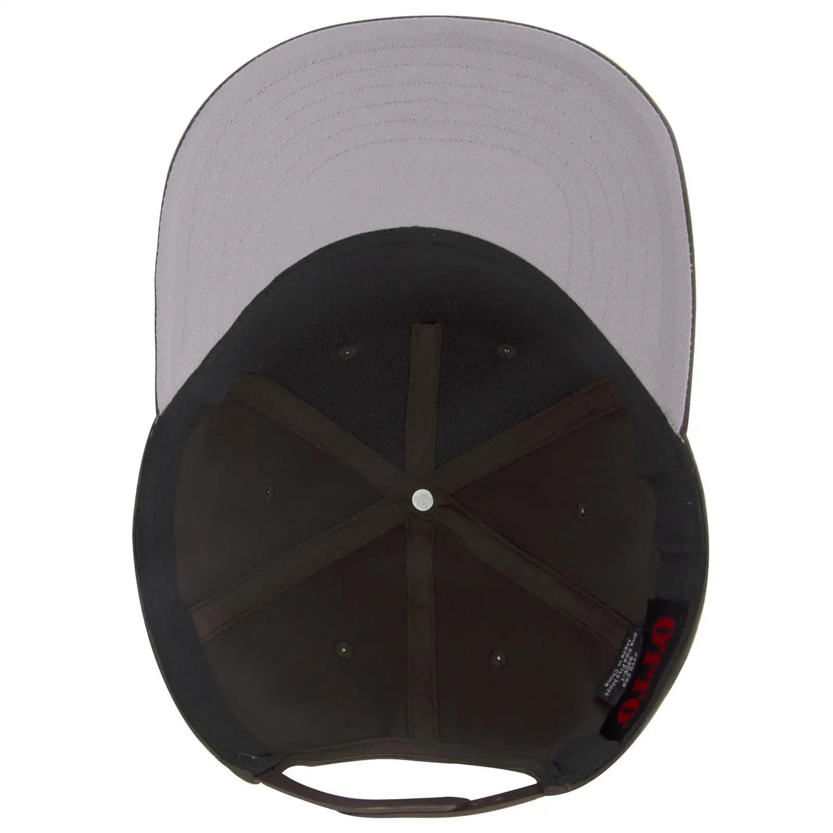 Otto 9305-1 5 Panel Pro Style Baseball Cap - Dk. Brown - 7 3/8’’ - 5/8’’