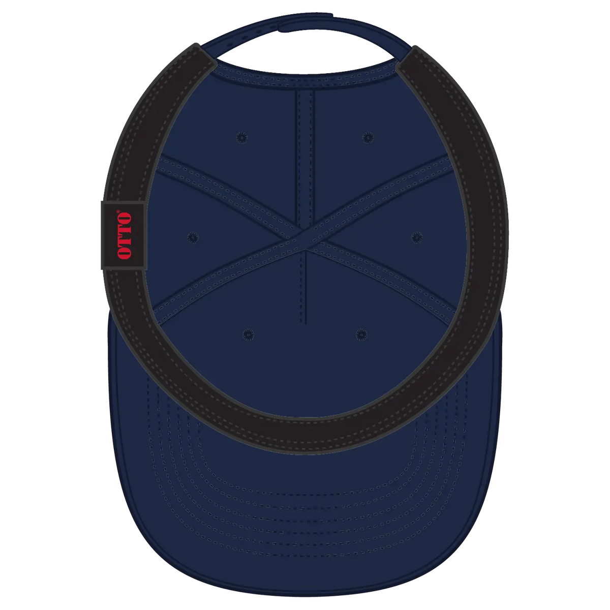 Otto 9305-1 5 Panel Pro Style Baseball Cap - Navy - 7 3/8’’ - 5/8’’