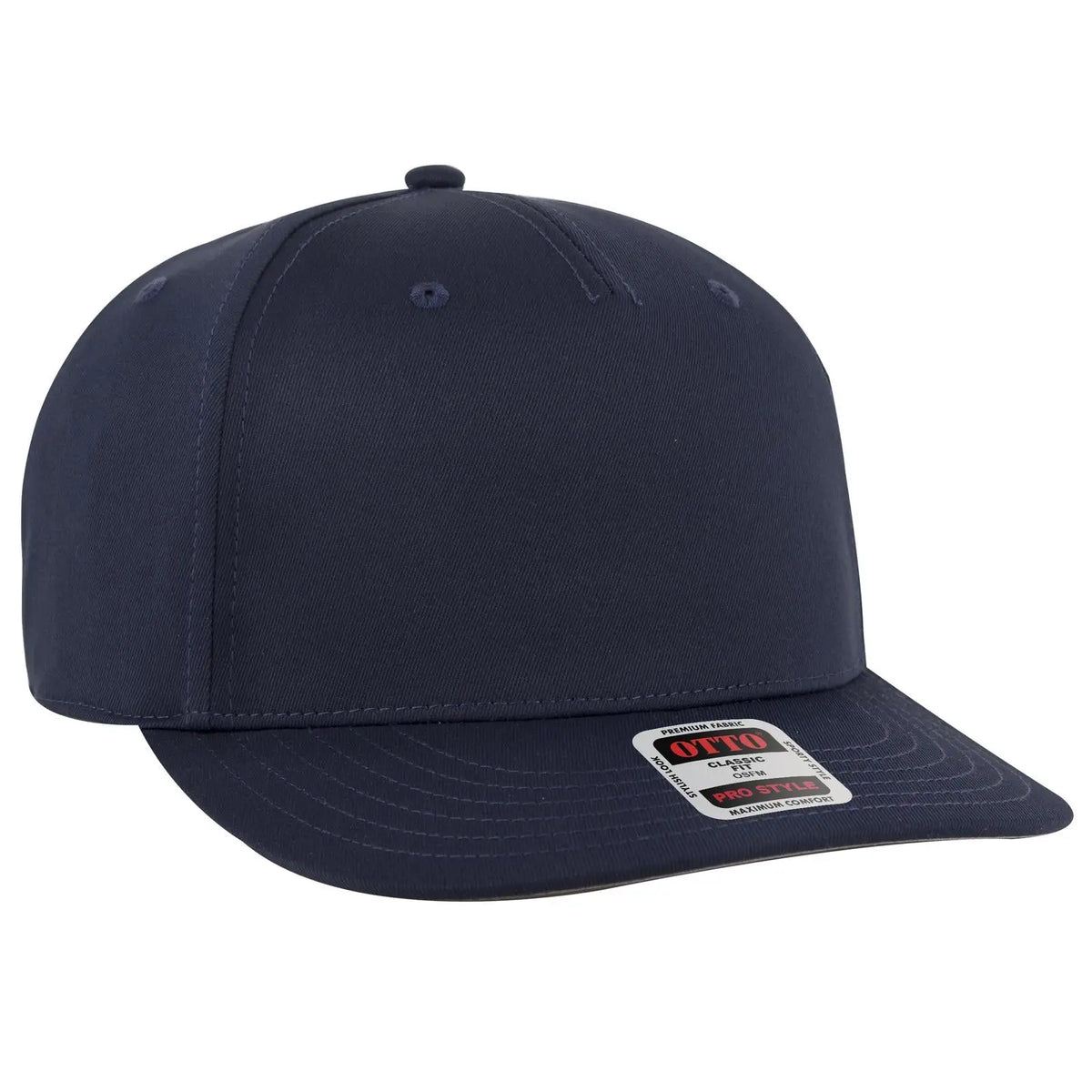 Otto 9305-1 5 Panel Pro Style Baseball Cap - Navy - 7 3/8’’ - 5/8’’