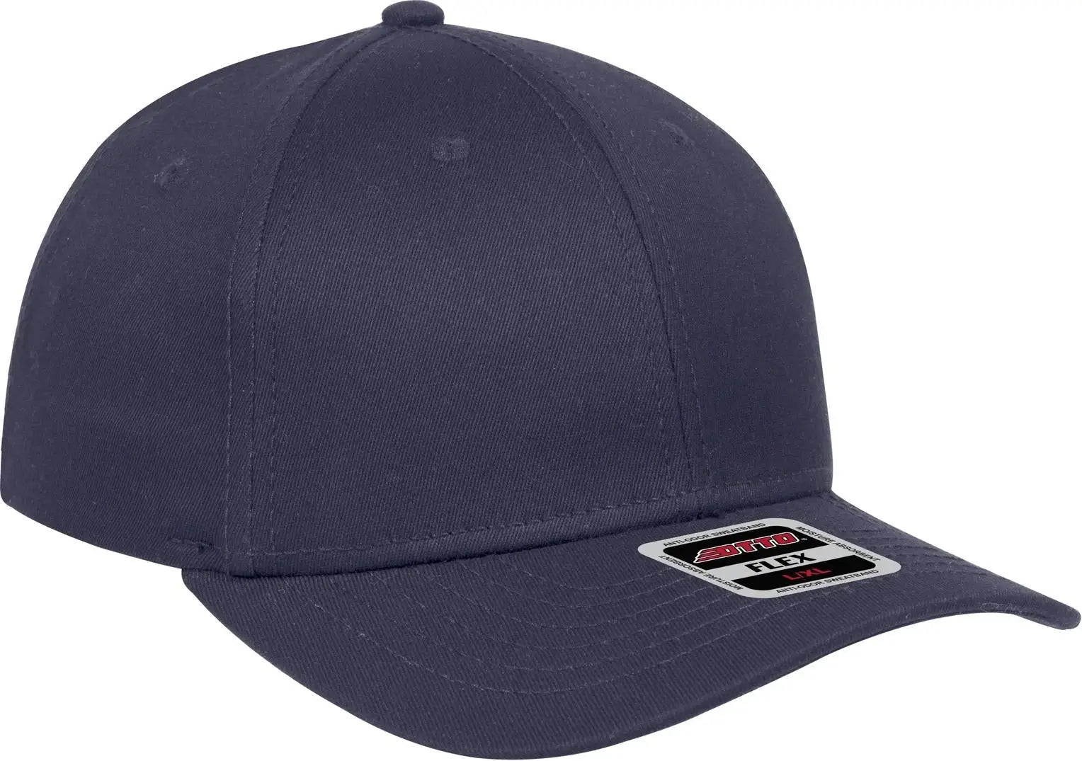 Otto 94-1201 ?Otto Flex’ Fitted 6 Panel Slim Fit Low Profile Baseball Cap - Navy - 7’’ - 7 1/4’’