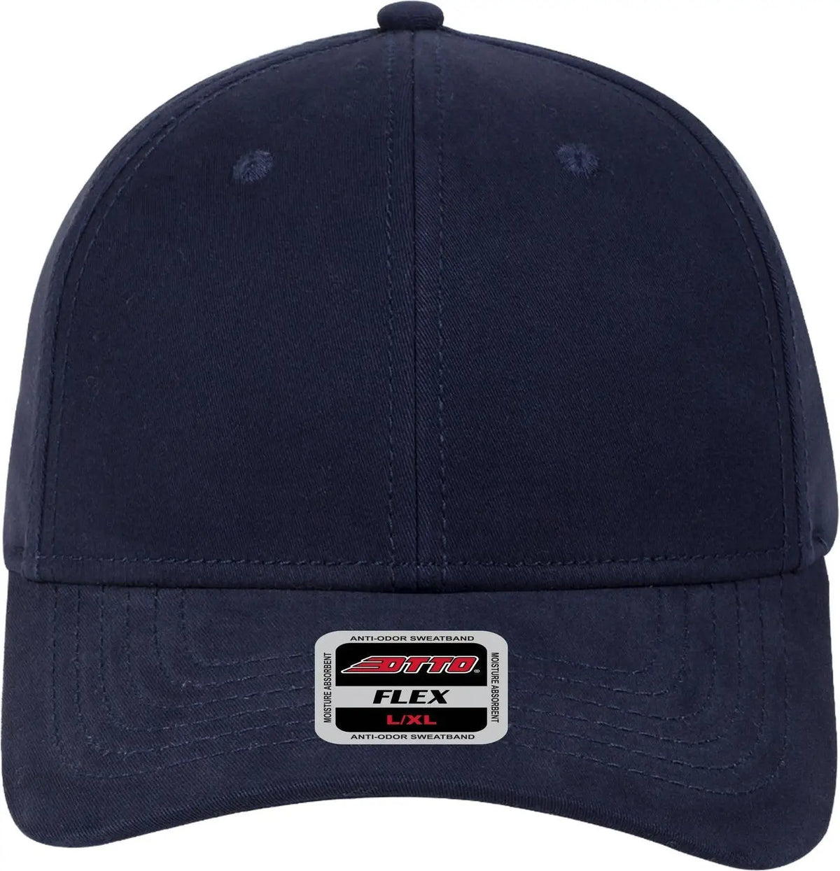 Otto 94-1201 ?Otto Flex’ Fitted 6 Panel Slim Fit Low Profile Baseball Cap - Navy - 7’’ - 7 1/4’’