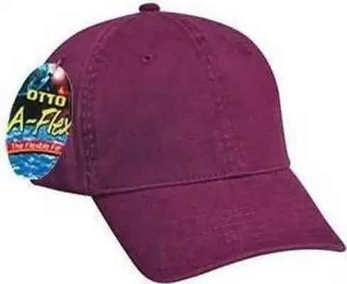 Otto 94-737 Stretchable Garment Washed Cotton Twill Low Profile Pro Style Cap - Maroon - S/m