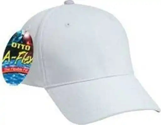 Otto 94-737 Stretchable Garment Washed Cotton Twill Low Profile Pro Style Cap - White - S/m