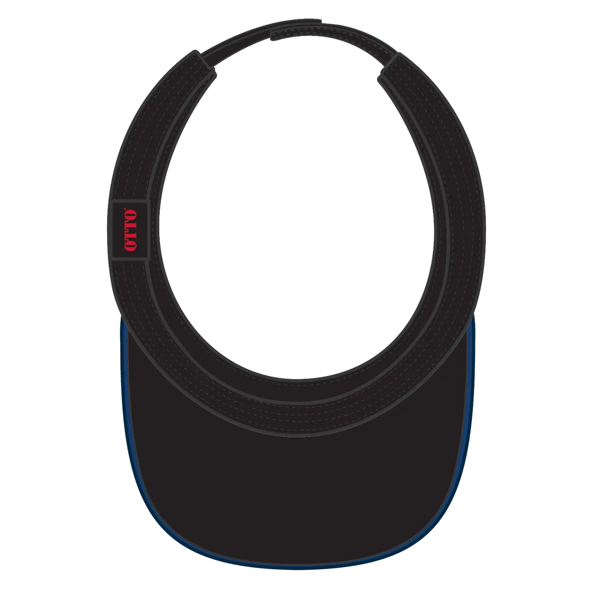 Otto 95-543 Sun Visor - Blk/ryl/red - 6 1/2’’ - 7 5/8’’