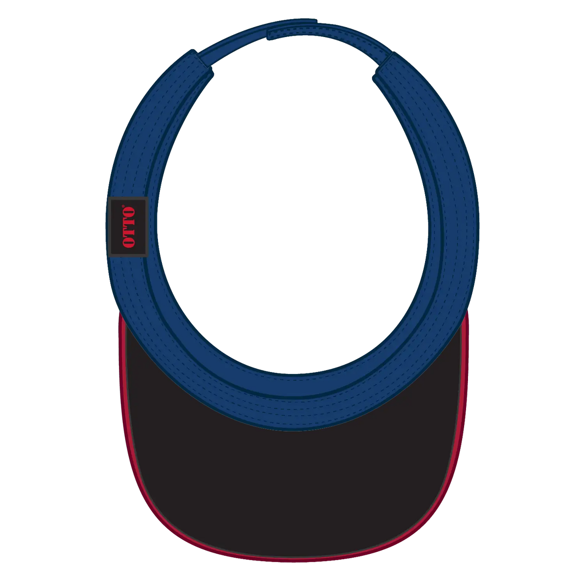 Otto 95-543 Sun Visor - Ryl/red/gld - 6 1/2’’ - 7 5/8’’