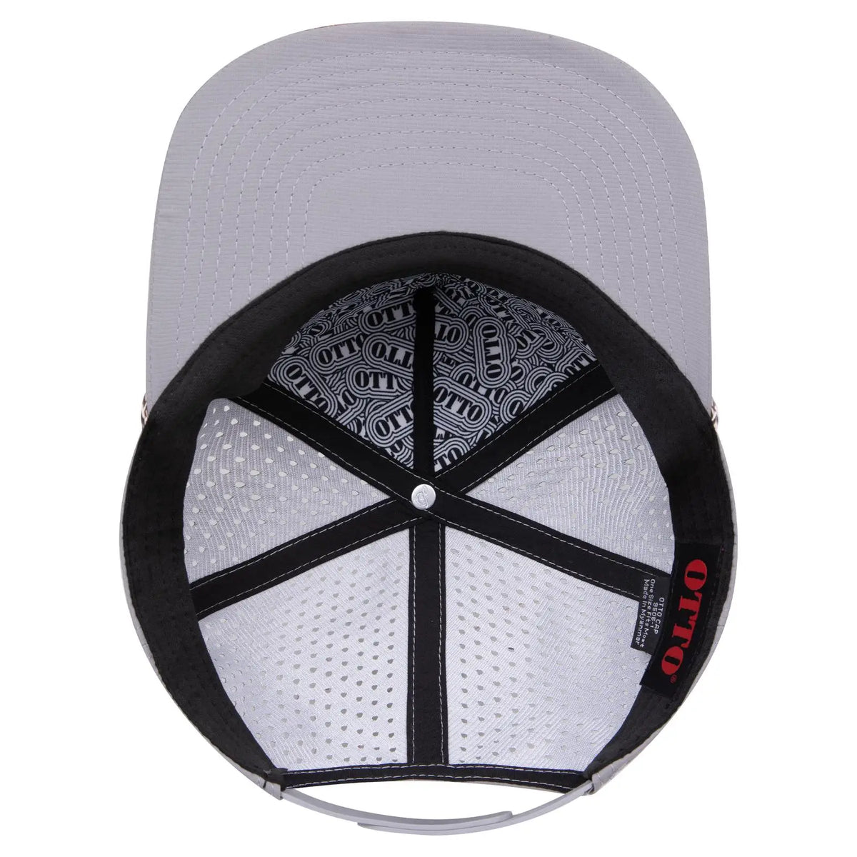 Otto 9505-1 ?Otto Snap’ 5 Panel Pro Style Snapback Cap - Gray - 7 3/8’’ - 5/8’’