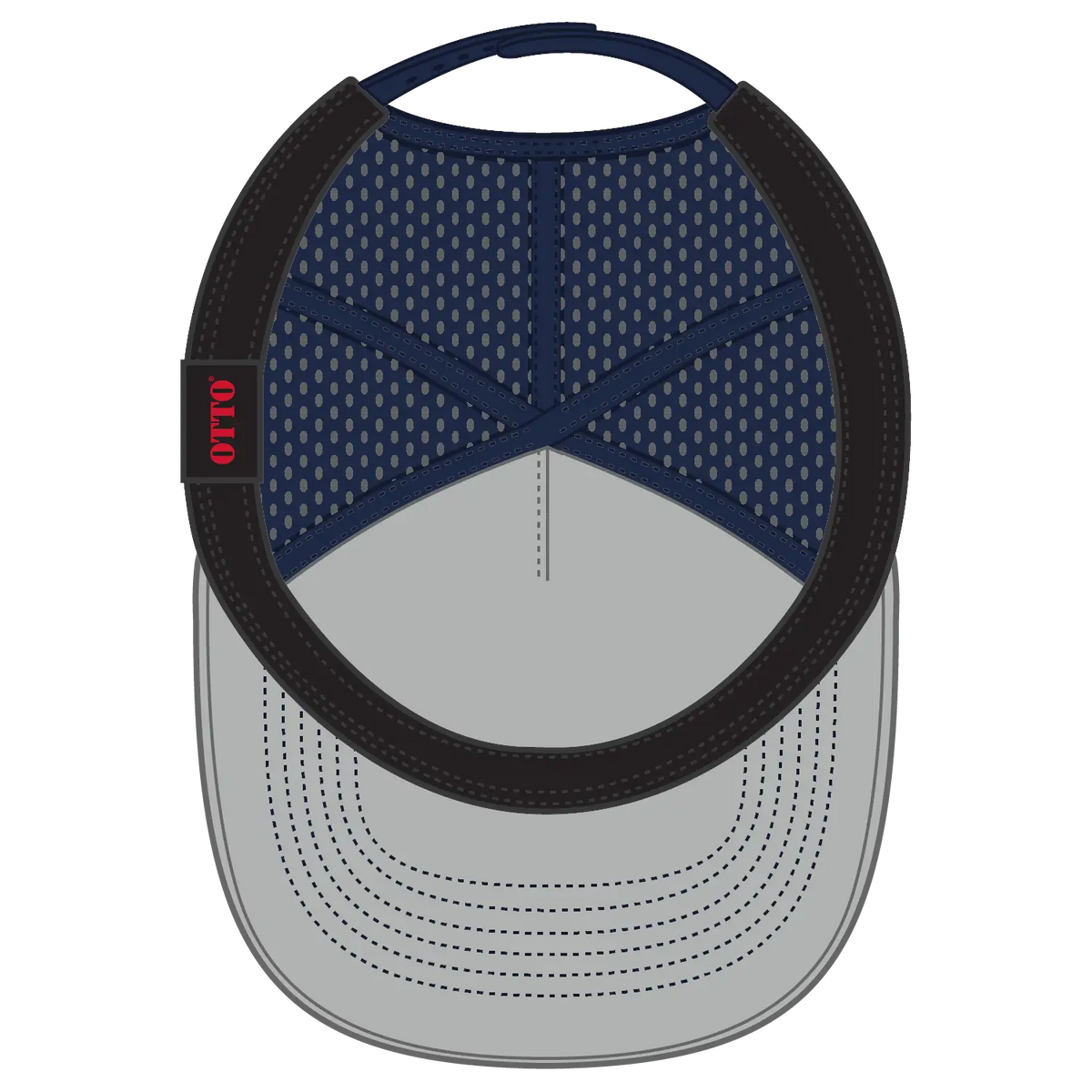 Otto 9505-1 ?Otto Snap’ 5 Panel Pro Style Snapback Cap - Navy - 7 3/8’’ - 5/8’’