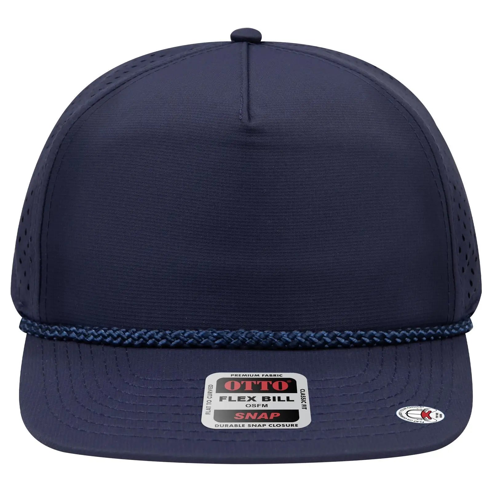 Otto 9505-1 ?Otto Snap’ 5 Panel Pro Style Snapback Cap - Navy - 7 3/8’’ - 5/8’’