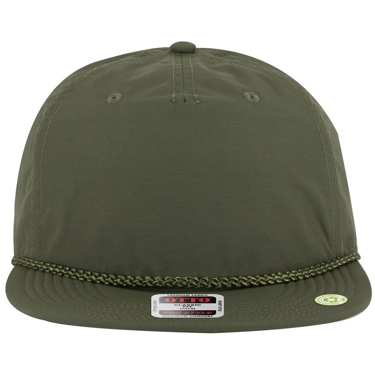 Otto 9505-2 5 Panel Pro Style Baseball Cap - Ol. Green - 7 3/8’’ - 5/8’’