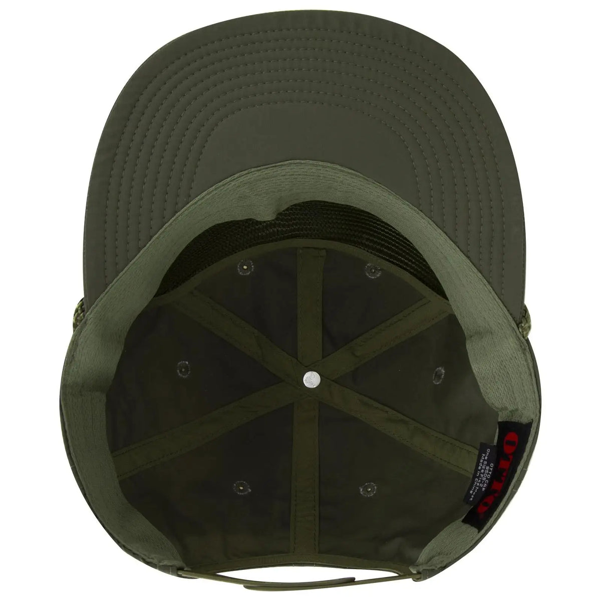 Otto 9505-2 5 Panel Pro Style Baseball Cap - Ol. Green - 7 3/8’’ - 5/8’’