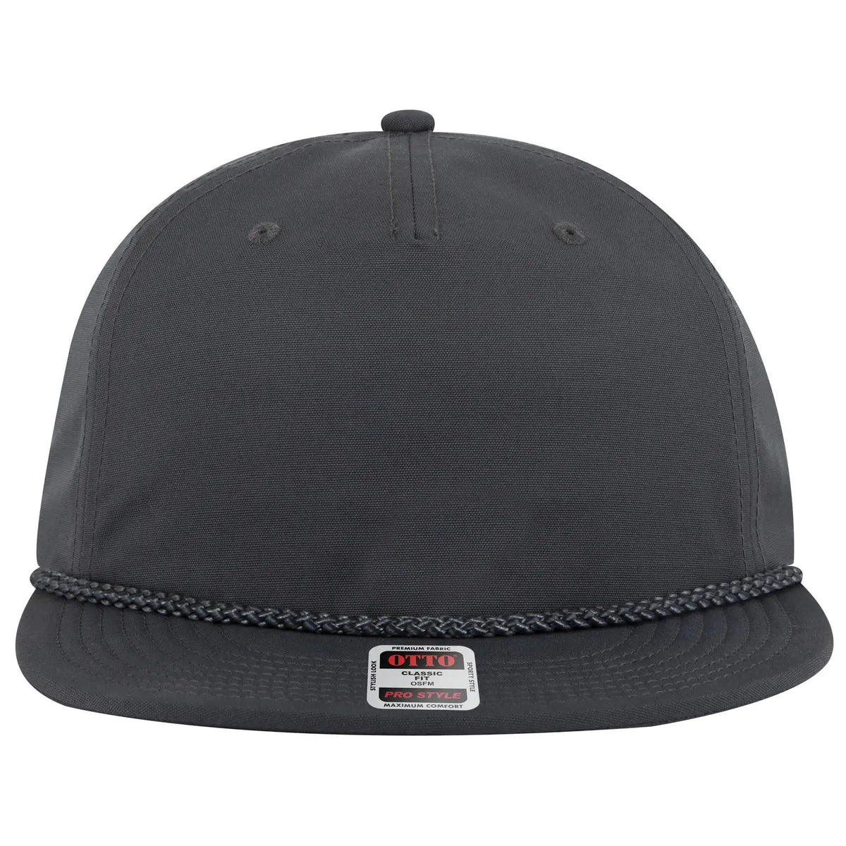 Otto 9505-3 5 Panel Pro Style Baseball Cap - Char. Gray - 7 3/8’’ - 5/8’’
