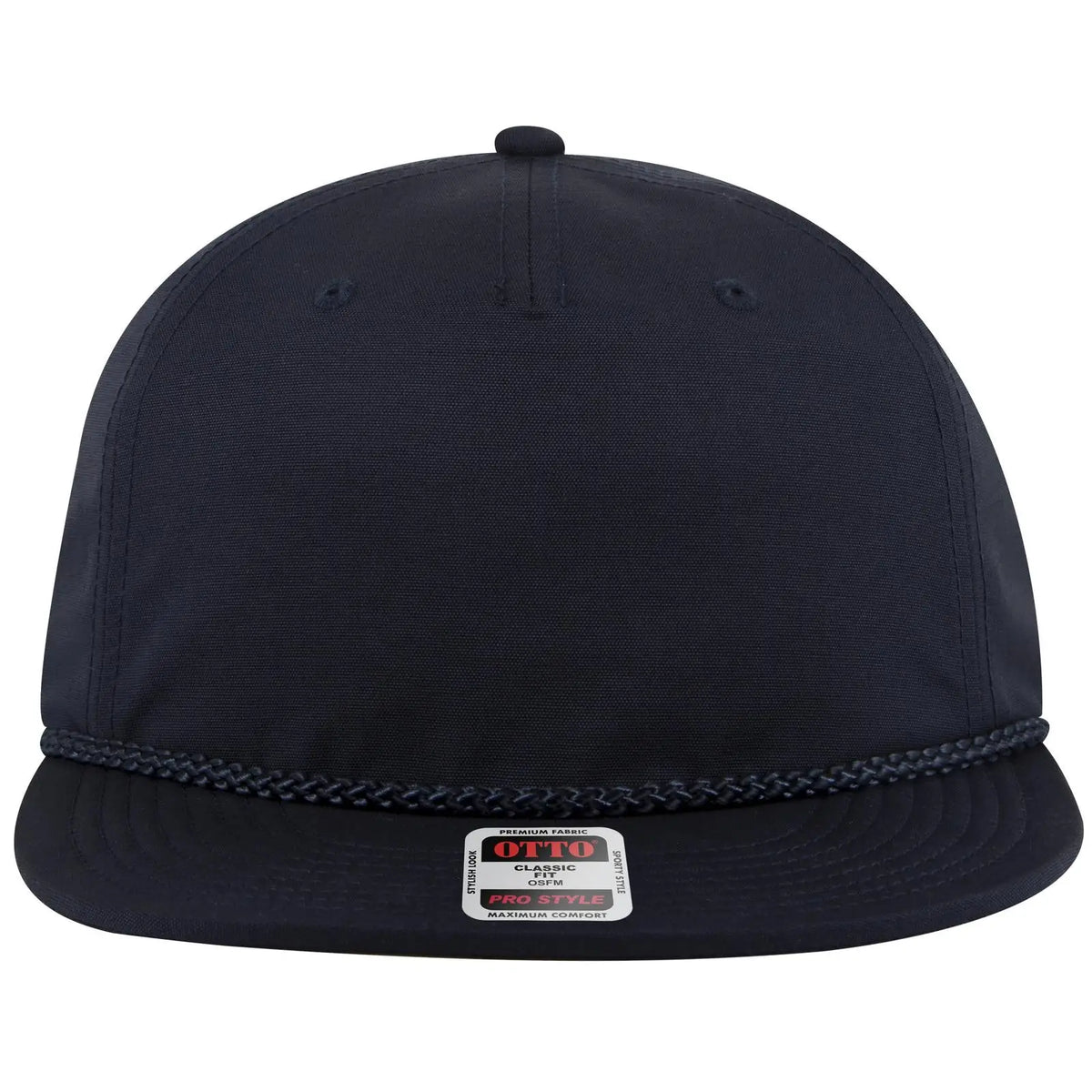 Otto 9505-3 5 Panel Pro Style Baseball Cap - Navy - 7 3/8’’ - 5/8’’