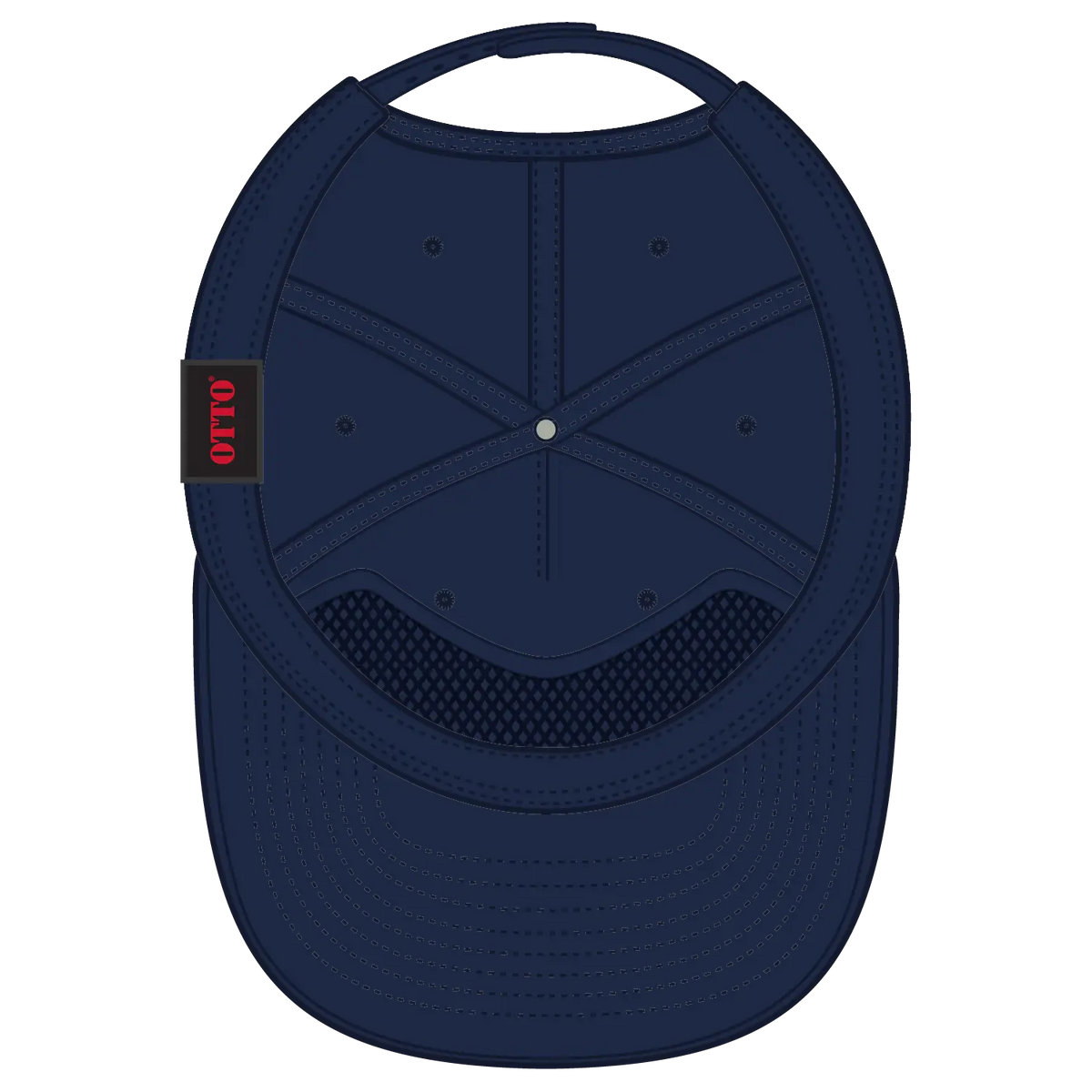 Otto 9505-3 5 Panel Pro Style Baseball Cap - Navy - 7 3/8’’ - 5/8’’