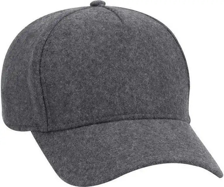 Otto 99 1242 5 Panel Low Profile Baseball Cap Heather Gray / one Size Fits Most