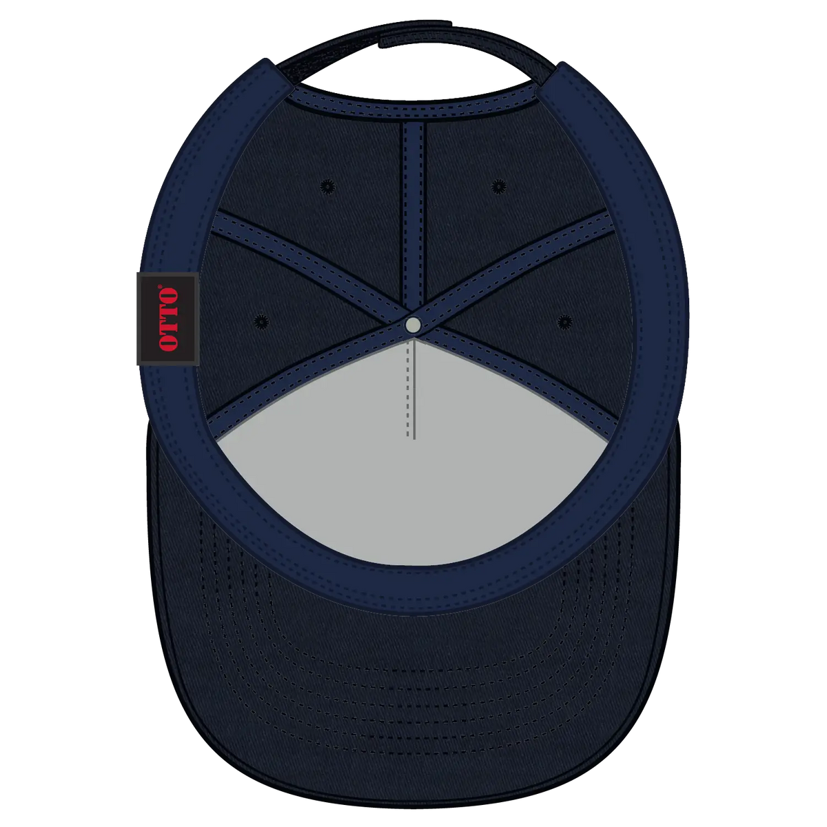 Otto 99-598 5 Panel Low Profile Baseball Cap - Navy - 7 3/8’’ - 5/8’’