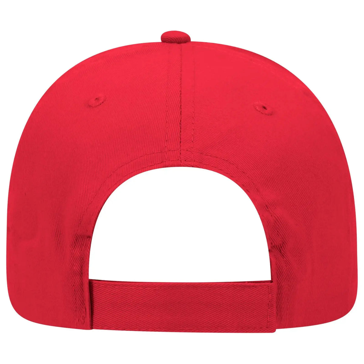 Otto 99-598 5 Panel Low Profile Baseball Cap - Red - 7 3/8’’ - 5/8’’