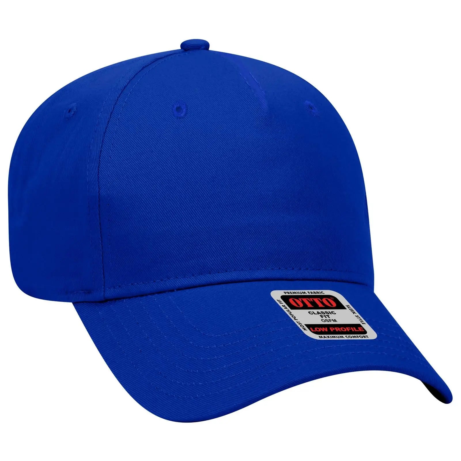 Otto 99-598 5 Panel Low Profile Baseball Cap - Royal - 7 3/8’’ - 5/8’’