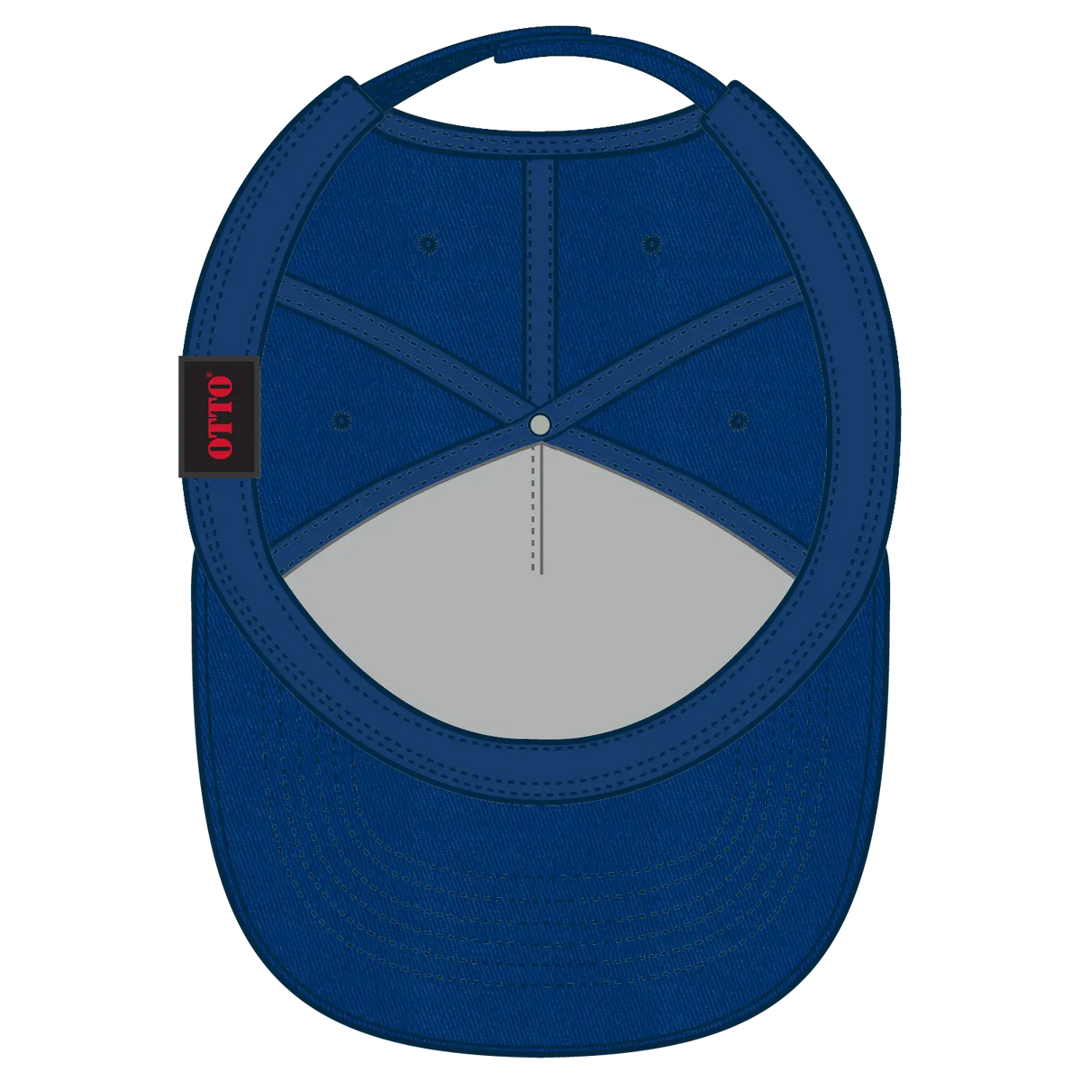 Otto 99-598 5 Panel Low Profile Baseball Cap - Royal - 7 3/8’’ - 5/8’’