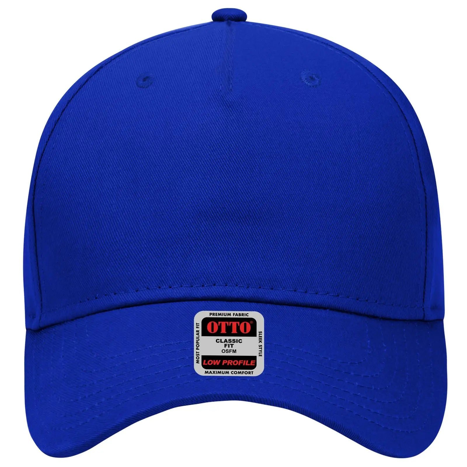 Otto 99-598 5 Panel Low Profile Baseball Cap - Royal - 7 3/8’’ - 5/8’’