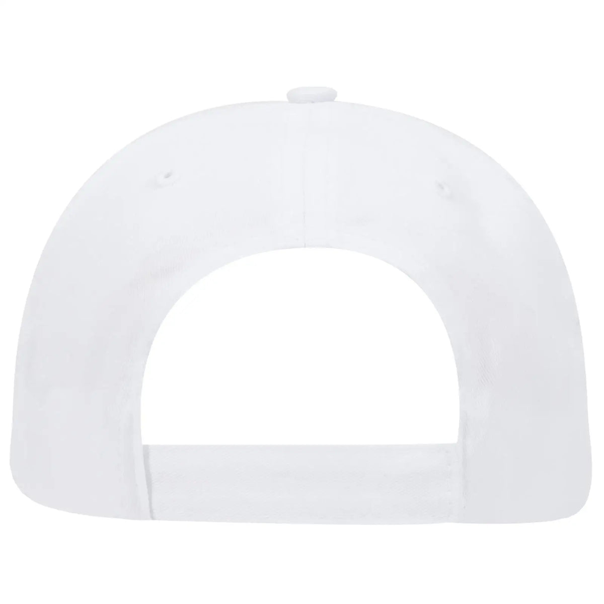 Otto 99-598 5 Panel Low Profile Baseball Cap - White - 7 3/8’’ - 5/8’’