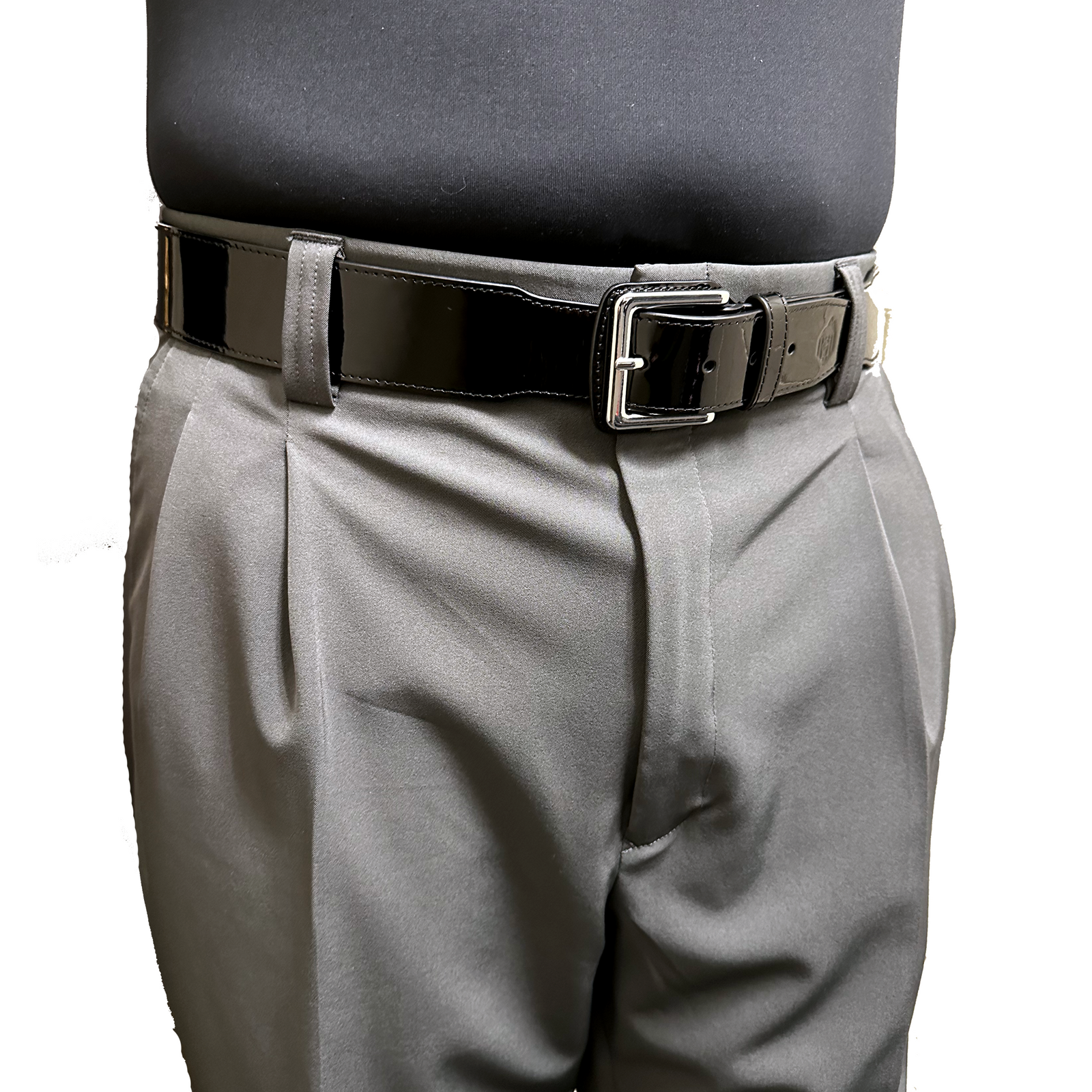 Out West Officials Japanese-style Umpire Belt - Black Silver Buckle