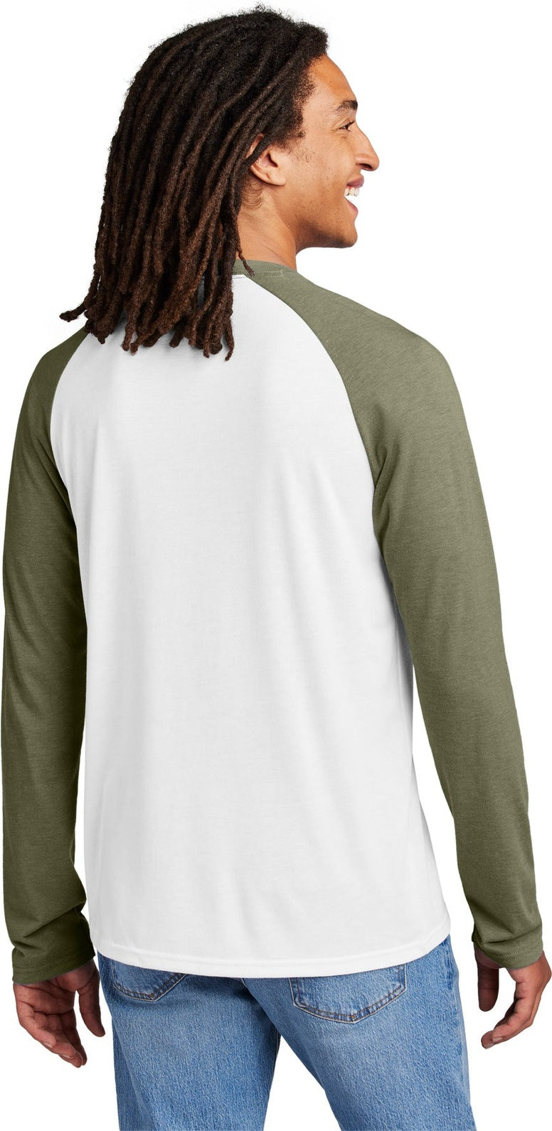 OvUGn/BtW Allmade Unisex Tri-Blend Long Sleeve Colorblock Raglan AL6009