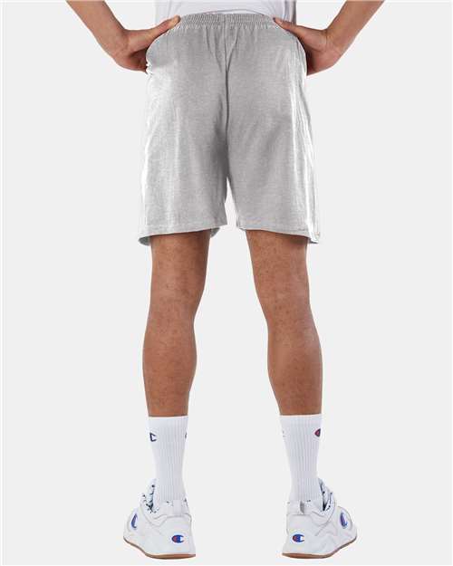 Oxford Grey Heather Cotton Gym Shorts - 8187