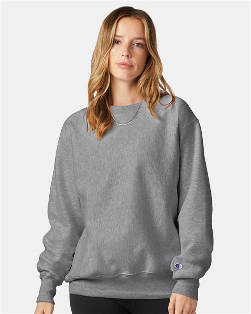 Oxford Grey Reverse Weave® Crewneck Sweatshirt - S149