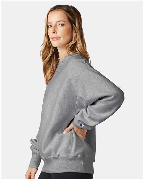 Oxford Grey Reverse Weave® Crewneck Sweatshirt - S149