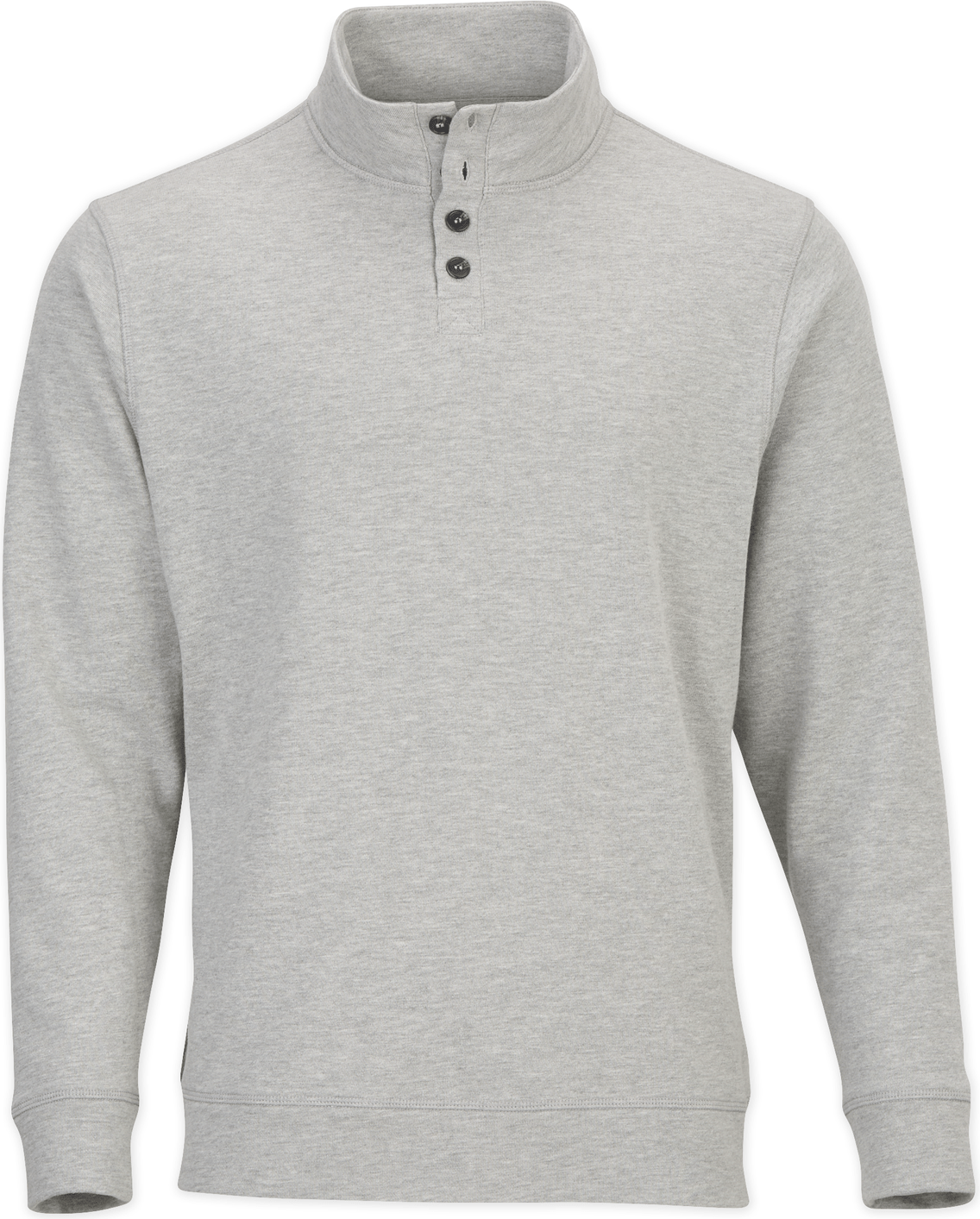 OXFORD HEATHER BOXERCRAFT FRENCH TERRY BUTTON PULLOVER  grouped