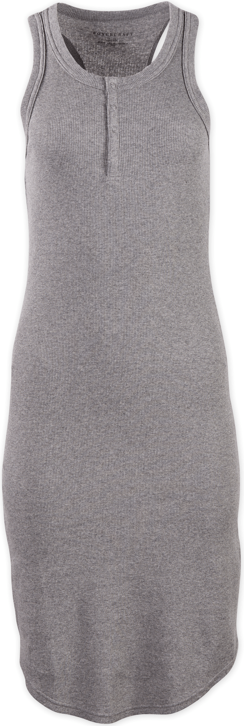 OXFORD HEATHER BOXERCRAFT VIVIAN RIB MIDI DRESS  grouped