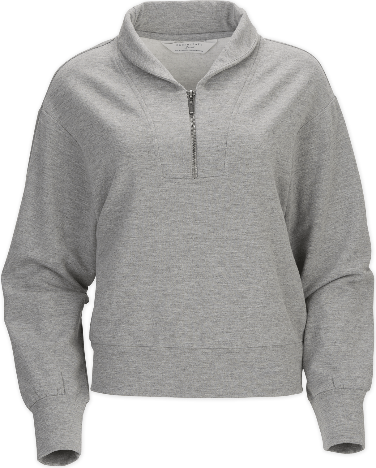 OXFORD HEATHER BOXERCRAFT WOMEN'S  DREAM FLEECE 1/4 ZIP PULLOVER  grouped
