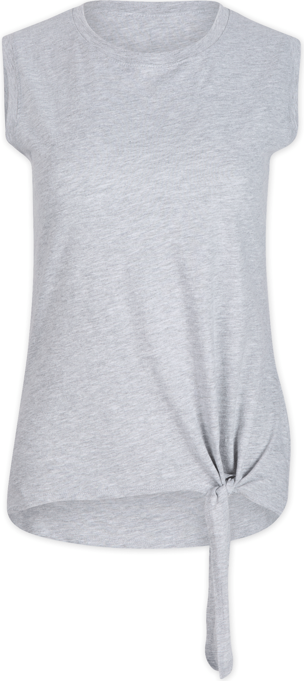 OXFORD HEATHER BOXERCRAFT WOMEN'S  KNOT FRONT TEE  grouped