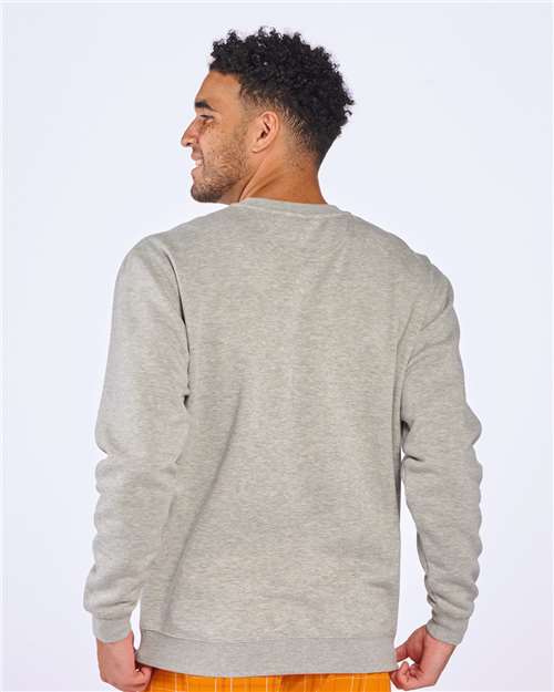 Oxford Heather Fleece Crew Pullover - BM5101