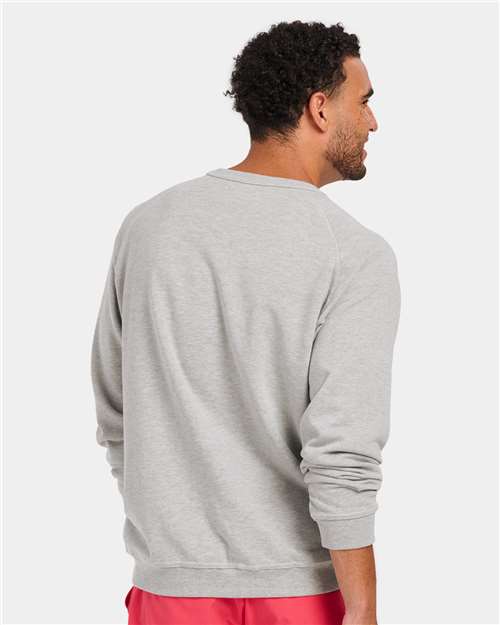 Oxford Heather French Terry Crew Pullover - BM5104
