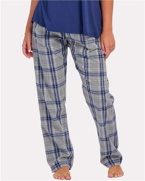 Oxford Heather/ Navy Kingston Women&#39;s Haley Flannel Pants - BW6620