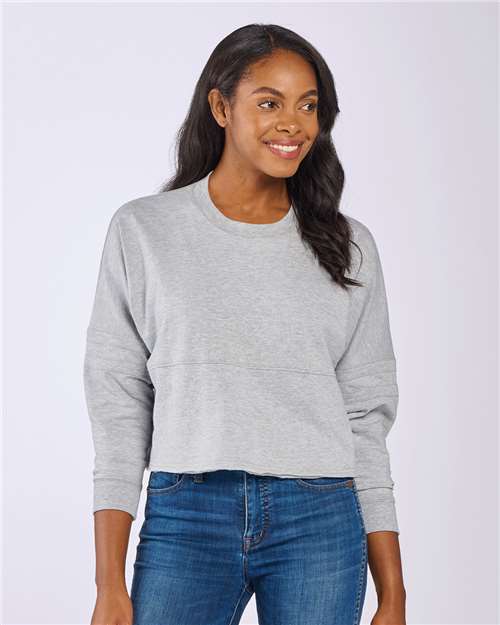 Oxford Heather Women&#39;s Crop Retro Jesery - BW3515