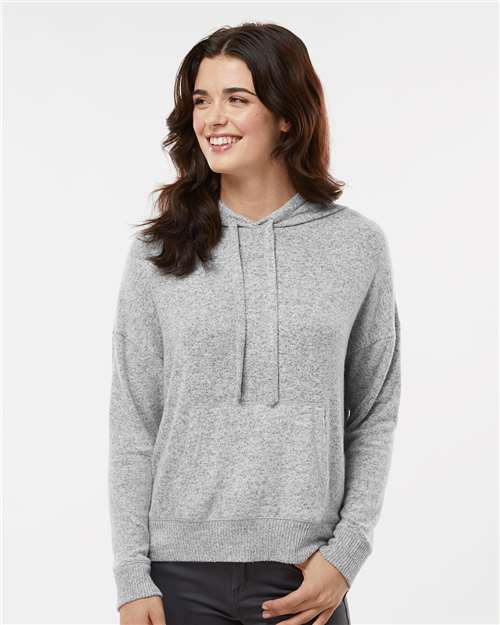 Oxford Heather Women&#39;s Cuddle Fleece Hooded Pullover - BW1501