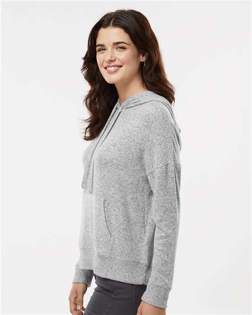 Oxford Heather Women&#39;s Cuddle Fleece Hooded Pullover - BW1501