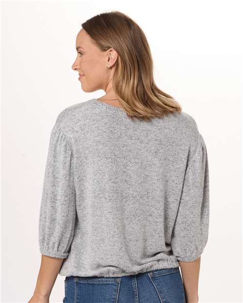 Oxford Heather Women&#39;s Cuddle Puff Sleeve - BW1101