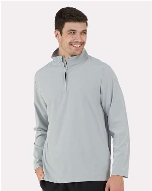 Oxford Quarter-Zip Stretch Pullover - BM5206
