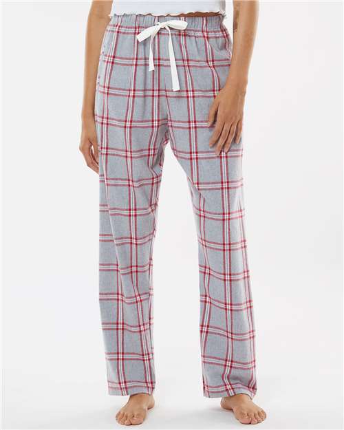 Oxford Red Tomboy Plaid Women&#39;s Haley Flannel Pants - BW6620