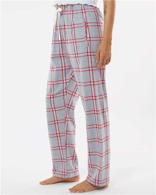 Oxford Red Tomboy Plaid Women&#39;s Haley Flannel Pants - BW6620