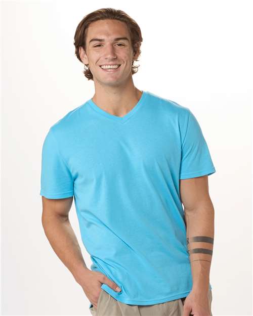 Pacific Blue High V-Neck T-Shirt - BM2204