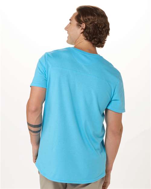 Pacific Blue High V-Neck T-Shirt - BM2204