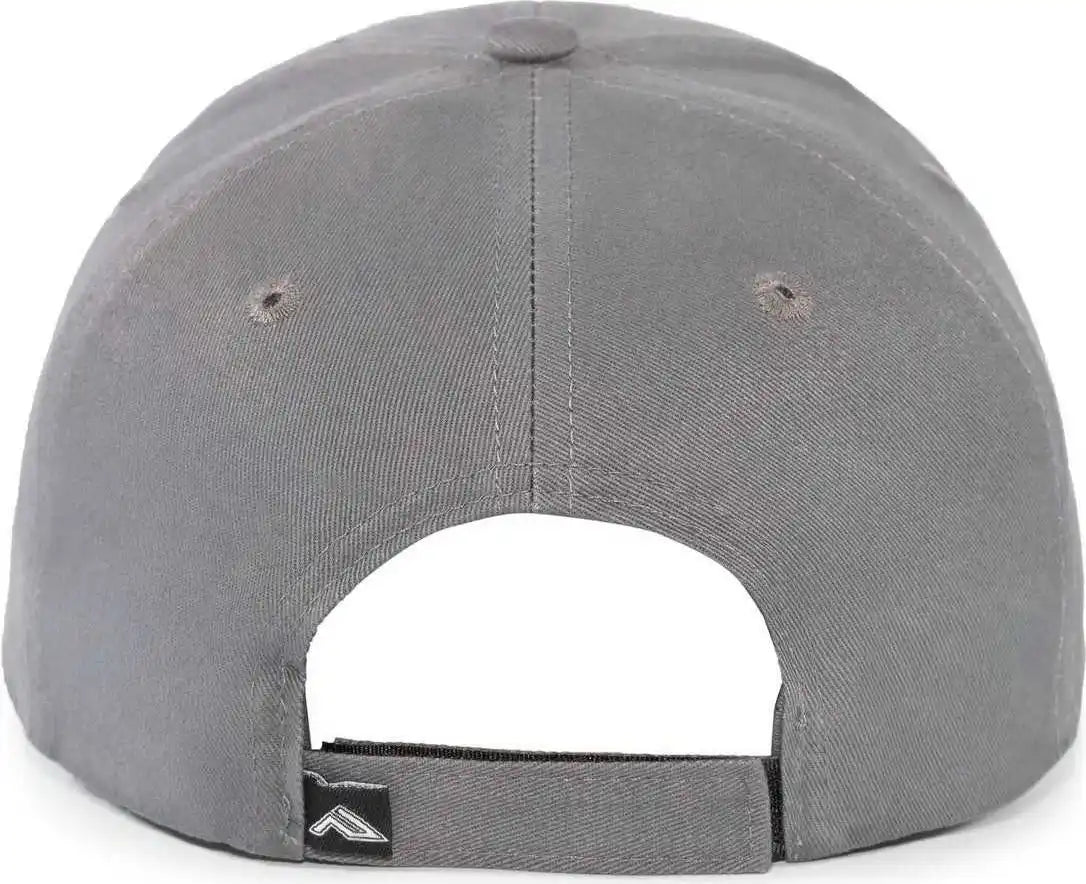 Pacific Headwear 101c Brushed Cotton Hook-and-loop Cap - Graphite - Dark Gray / 7’’ - 7 7/8’’