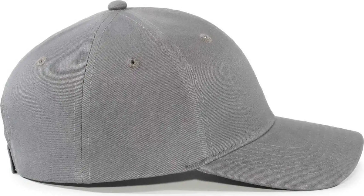 Pacific Headwear 101c Brushed Cotton Hook-and-loop Cap - Graphite - Dark Gray / 7’’ - 7 7/8’’